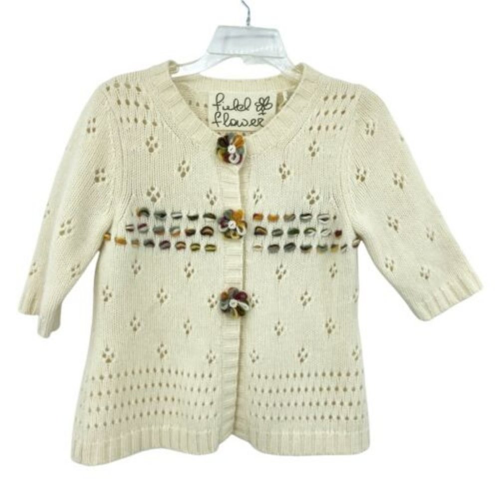 FIELD FLOWER Anthropologie Sweater with snaps Size S great condition